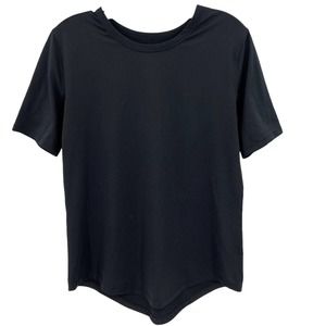 Zyia Active Womens Size Small Workout Tee T-Shirt Black Lightweight Yoga